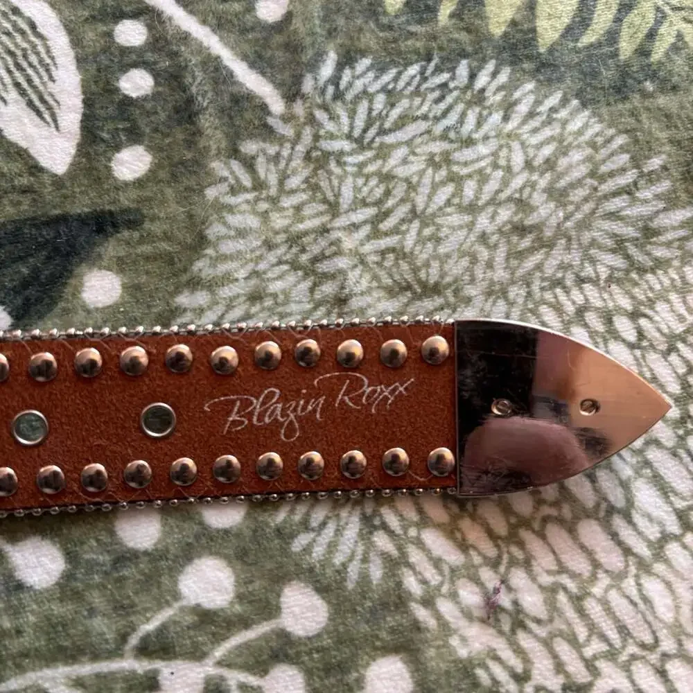 Blazin Roxx Camo Rhinestone Western Belt Size Small Y2K McBling